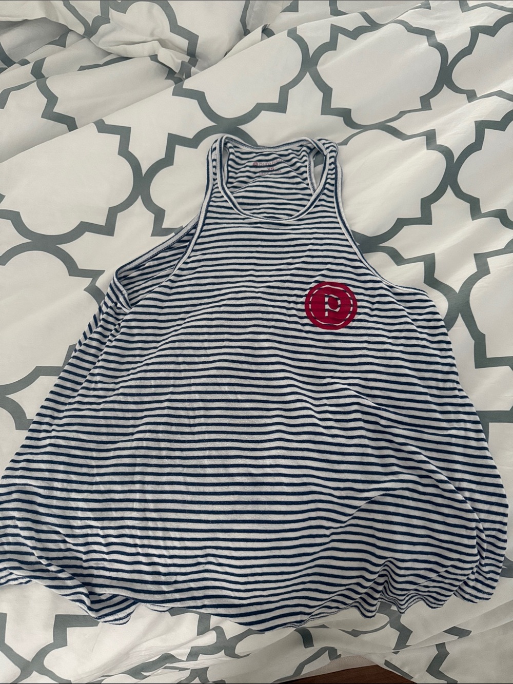 Pure Barre XS Striped Swing Tank